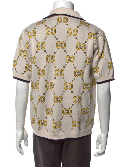 Gucci GG Logo Collar Polo Shirt