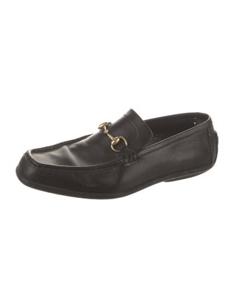 Gucci Horsebit Accent Leather Loafers