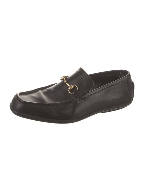 Gucci Horsebit Accent Leather Loafers