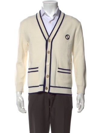 Gucci Interlocking G Logo V-Neck Cardigan