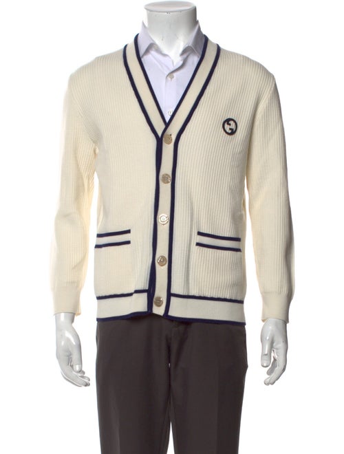Gucci Interlocking G Logo V-Neck Cardigan