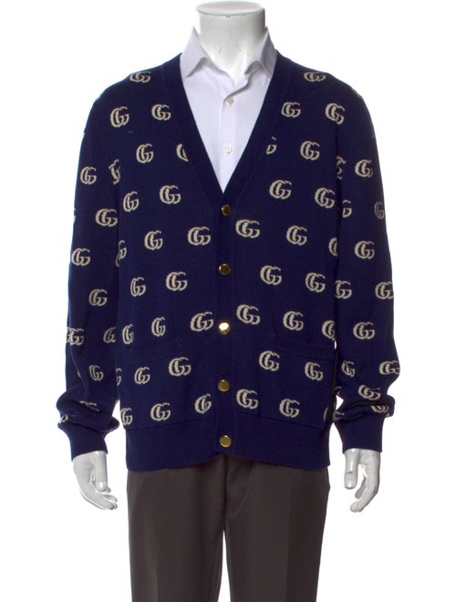 Gucci Running GG Logo Printed Cardigan