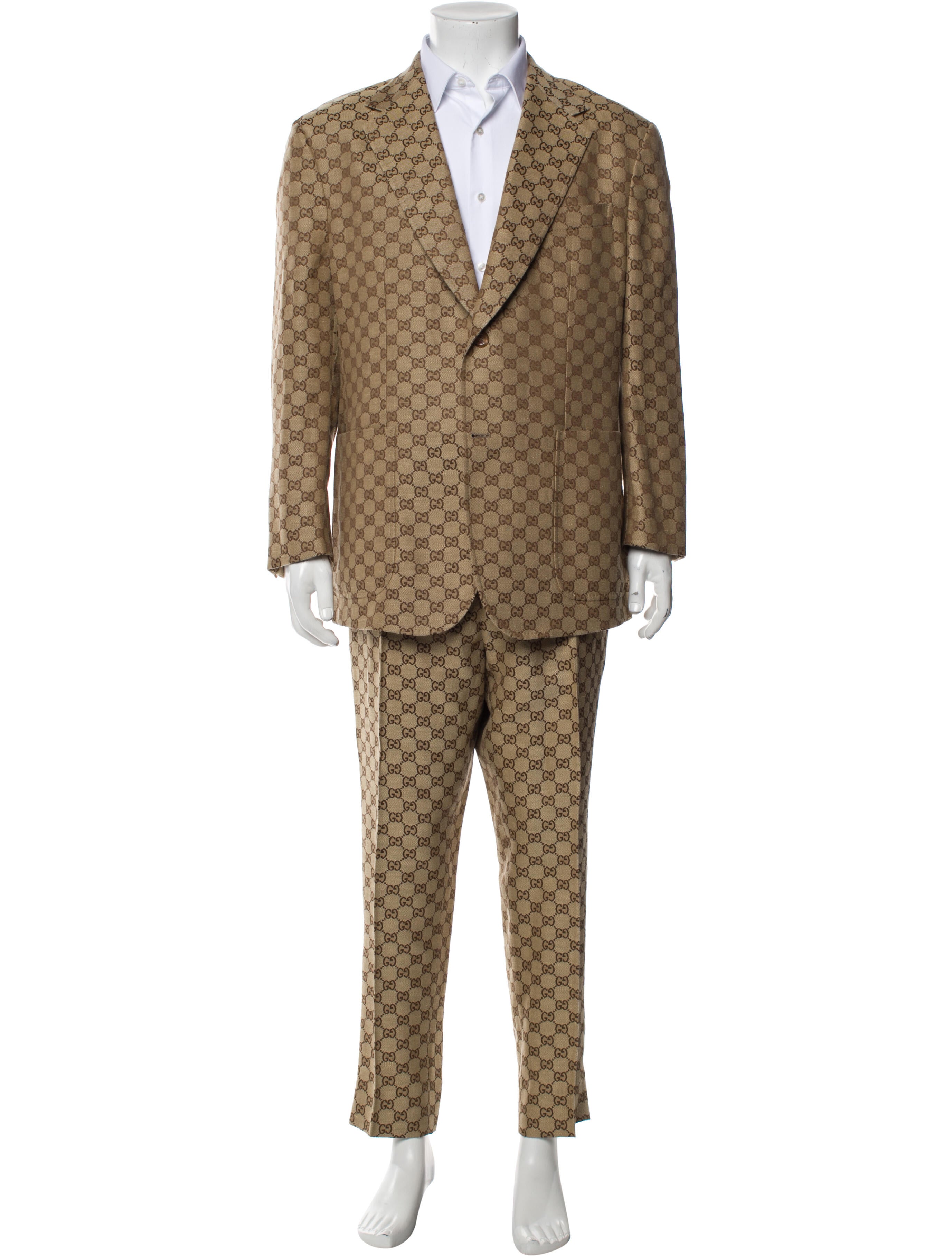 Gucci 2021 GG Canvas Two-Piece Blazer