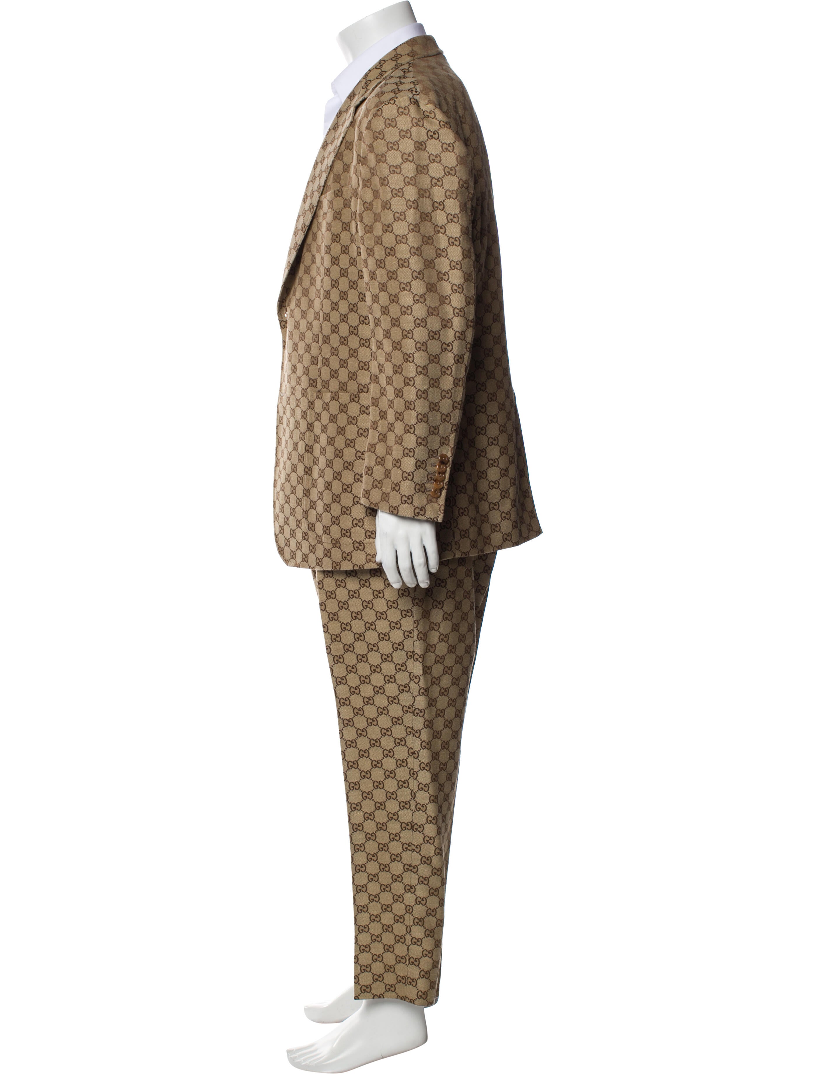 Gucci 2021 GG Canvas Two-Piece Blazer