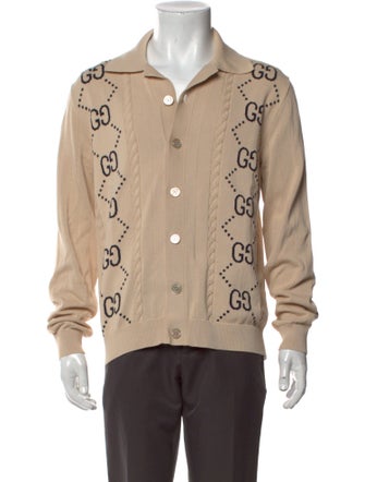 Gucci Jumbo GG Graphic Print Cardigan