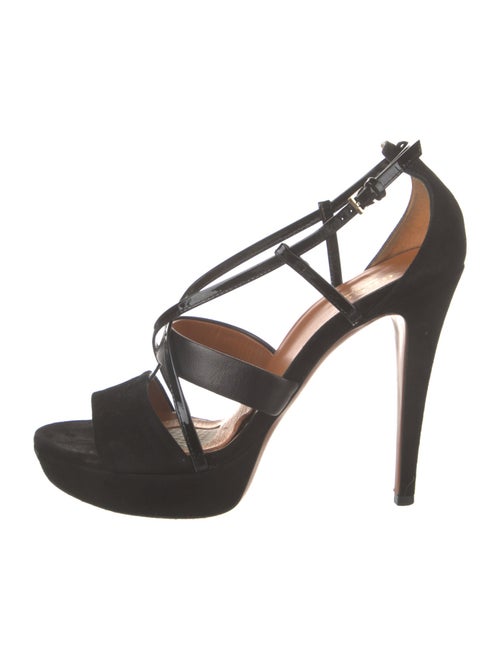 Gucci Suede Slingback Sandals