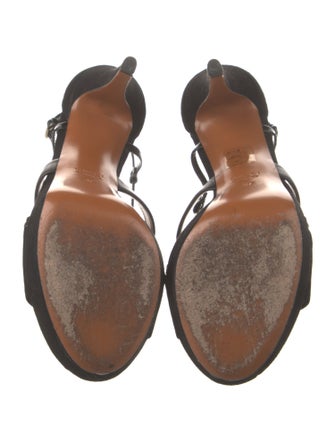 Gucci Suede Slingback Sandals