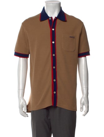Gucci Web Accent Wool Shirt