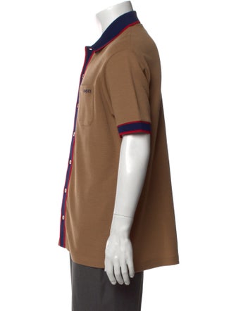 Gucci Web Accent Wool Shirt