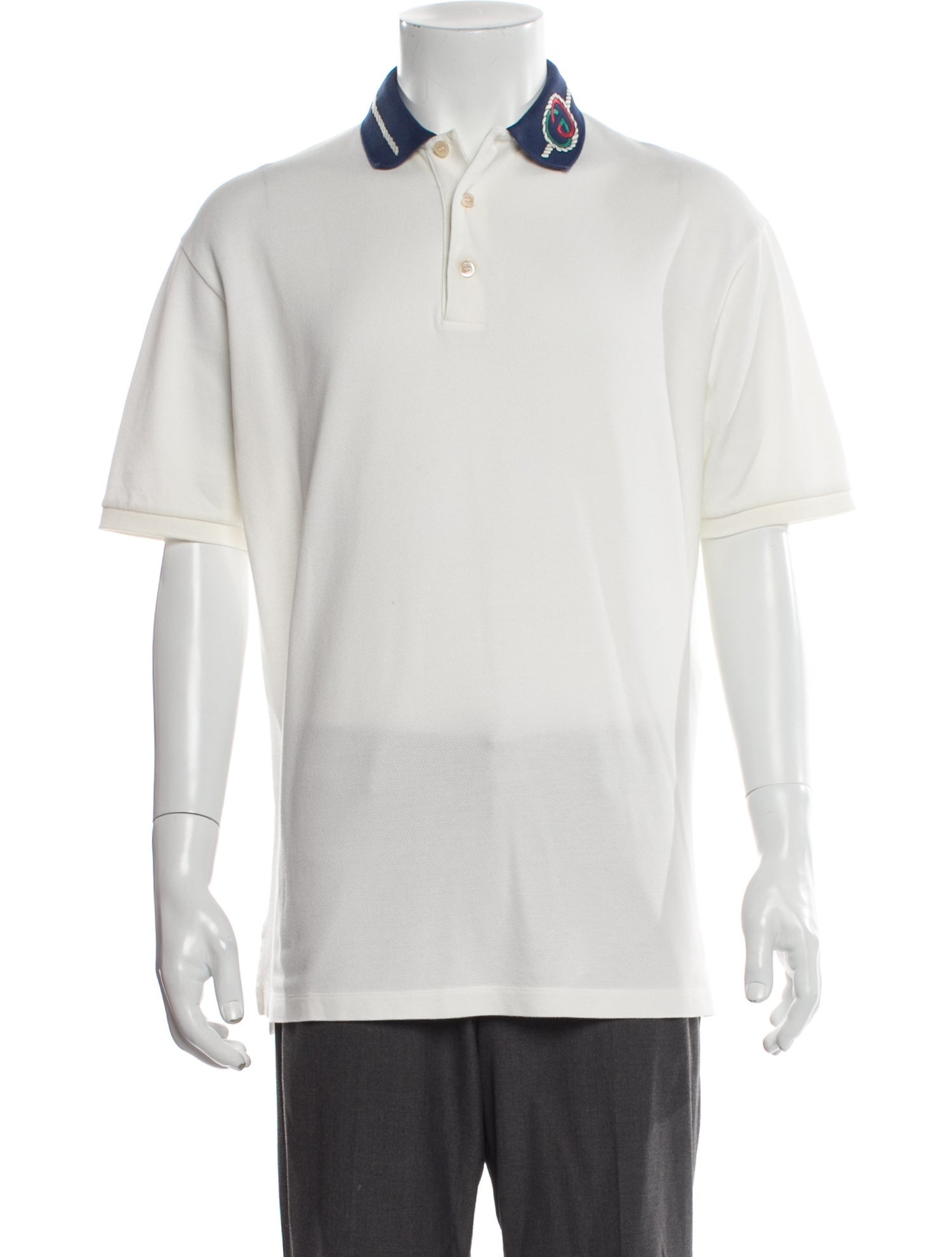 Gucci Interlocking G Logo Collar Polo Shirt