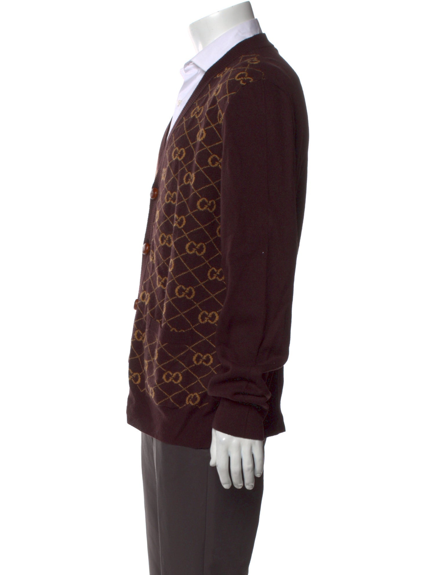 Gucci GG Logo Wool Cardigan