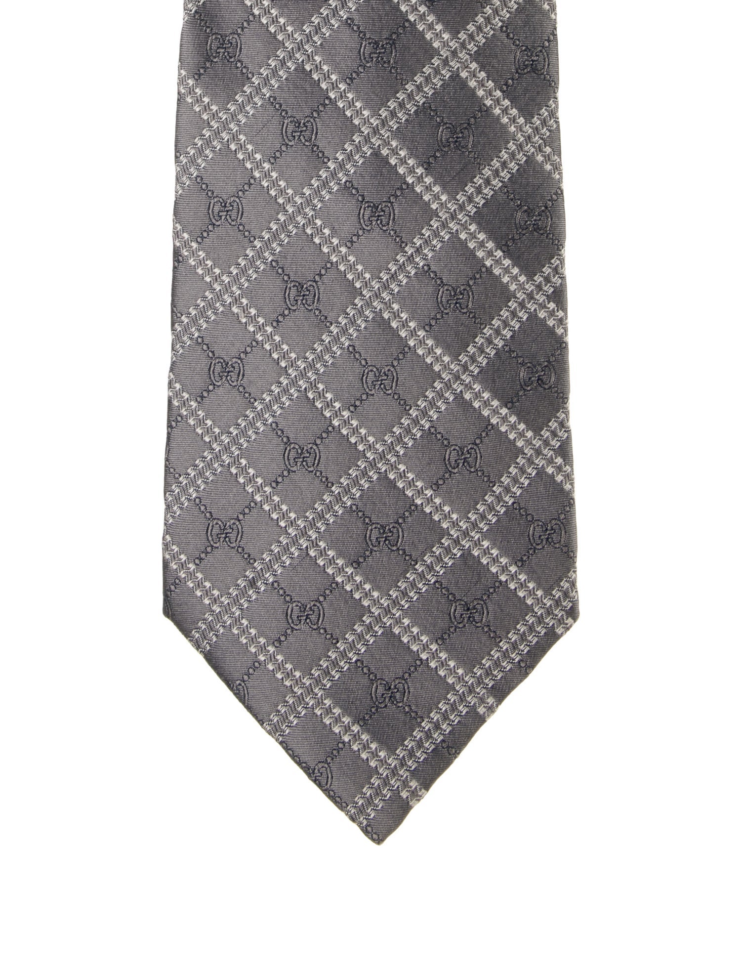 Gucci Pattern Print Silk Tie