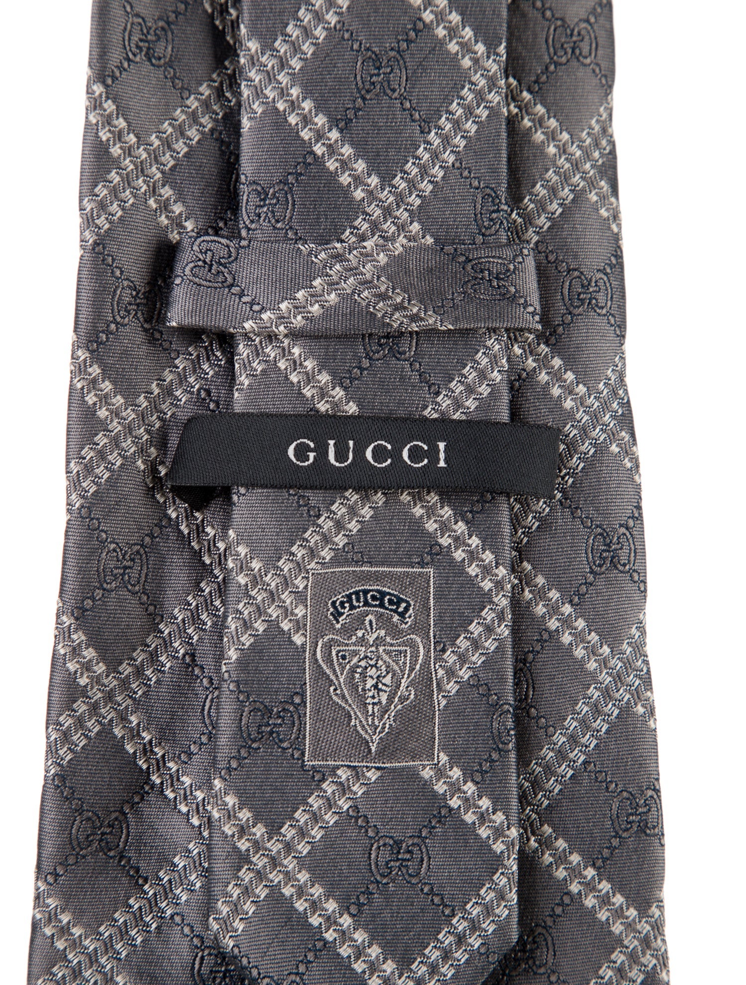 Gucci Pattern Print Silk Tie