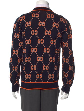 Gucci Interlocking G Logo V-Neck Cardigan