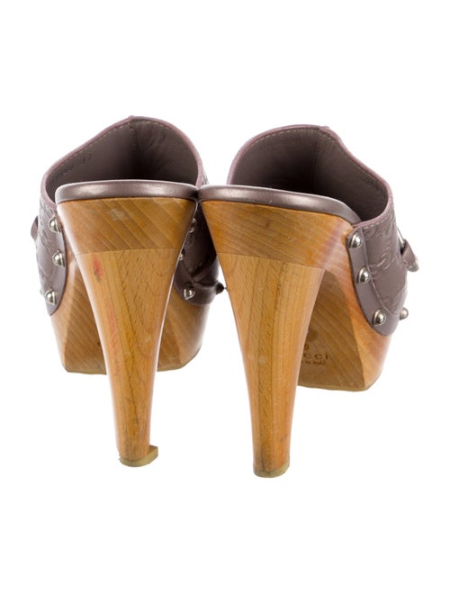 Gucci Hasler Horsebit Accent Leather Mules