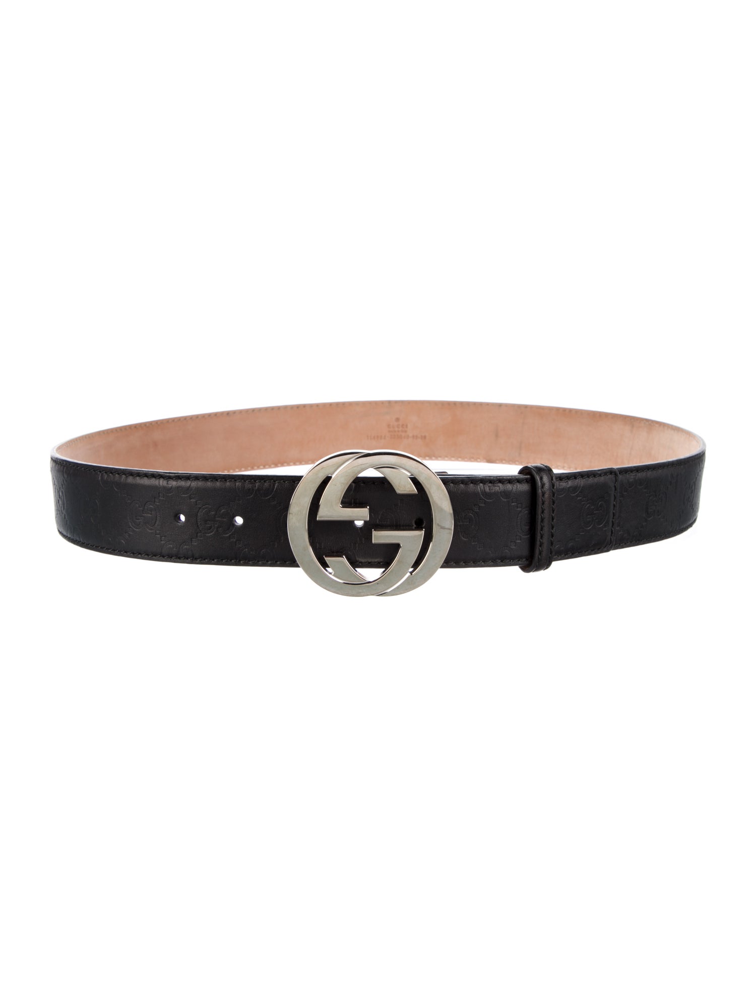 Gucci Interlocking G Logo Leather Belt