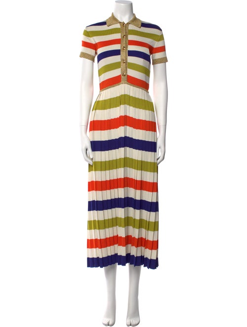 Gucci Striped Long Dress