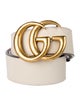 Gucci Double G Logo Leather Belt