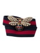 Gucci Canvas Crystal Embellishments Belt