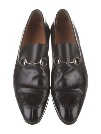 Gucci Horsebit Accent Leather Loafers