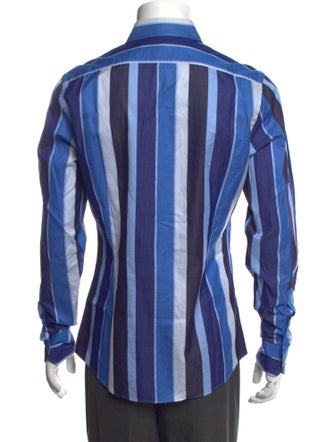 Gucci Striped Long Sleeve Dress Shirt