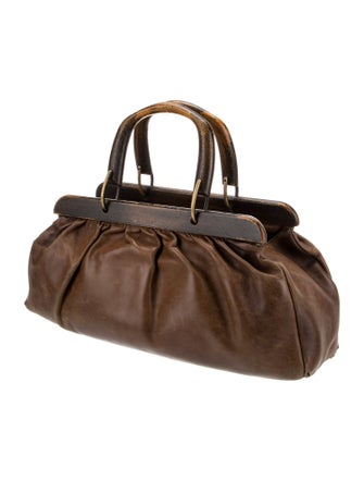 Gucci Leather Top Handle Bag