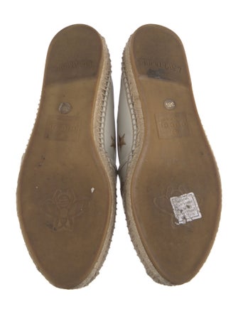 Gucci Bee Accent Leather Espadrilles