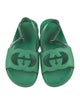 Gucci Interlocking G Logo Leather Slingback Sandals