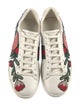 Gucci Web Accent Leather Sneakers