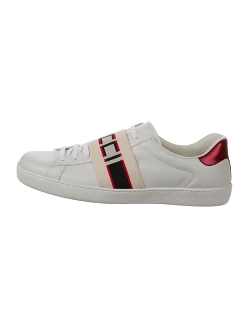 Gucci Sylvie Web Accent Leather Sneakers