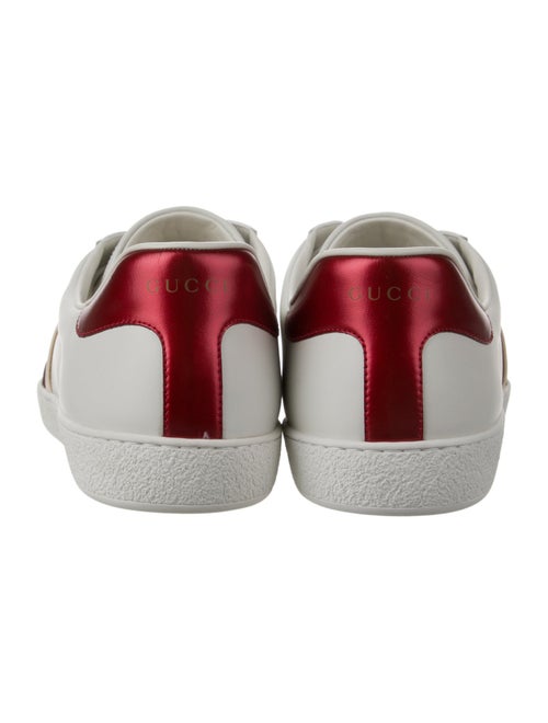 Gucci Sylvie Web Accent Leather Sneakers
