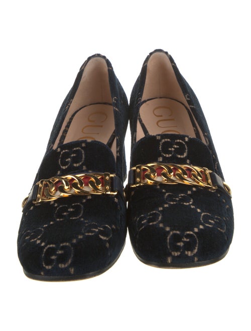 Gucci GG Logo Velvet Pumps