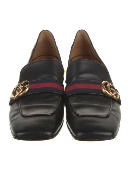 Gucci Double G Logo Leather Pumps