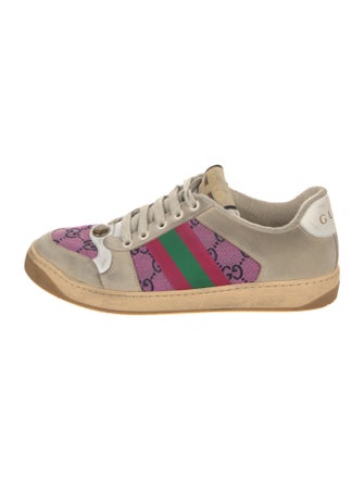 Gucci GG Canvas Suede Sneakers