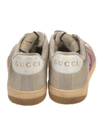 Gucci GG Canvas Suede Sneakers