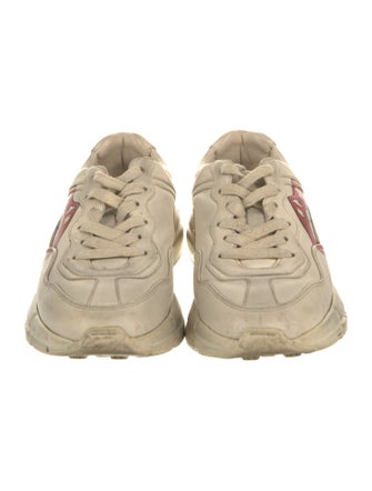 Gucci Leather Printed Chunky Sneakers