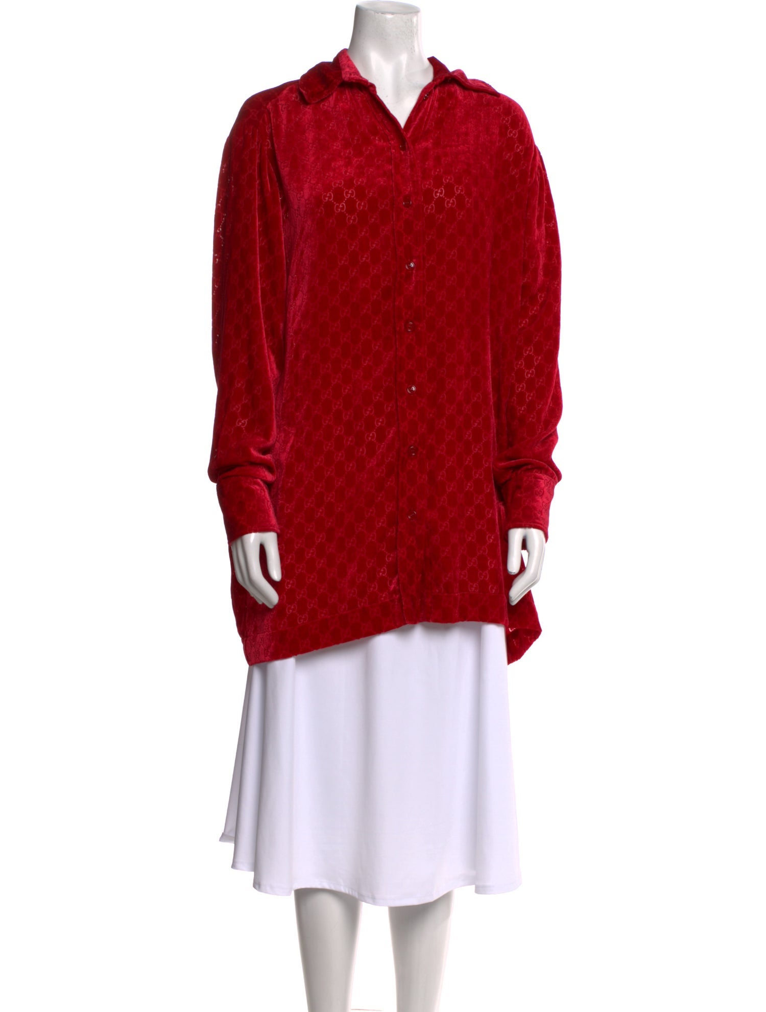 Gucci Velvet Long Sleeve Tunic