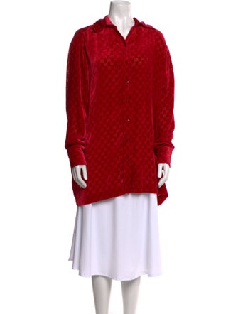 Gucci Velvet Long Sleeve Tunic