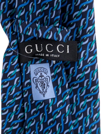Gucci Pattern Print Tie