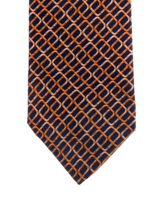 Gucci Pattern Print Silk Tie