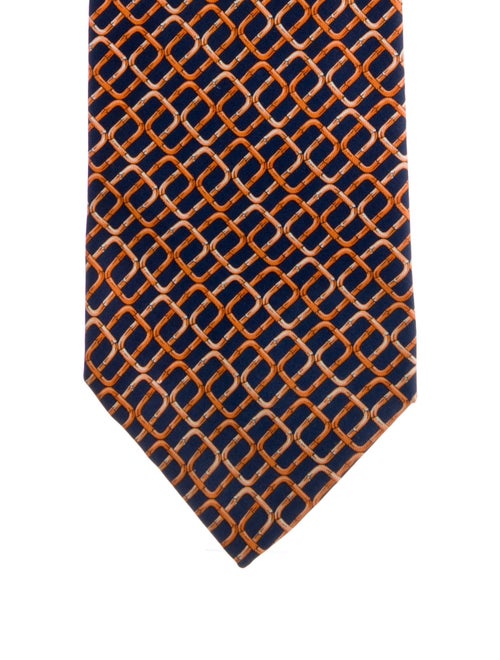 Gucci Pattern Print Silk Tie