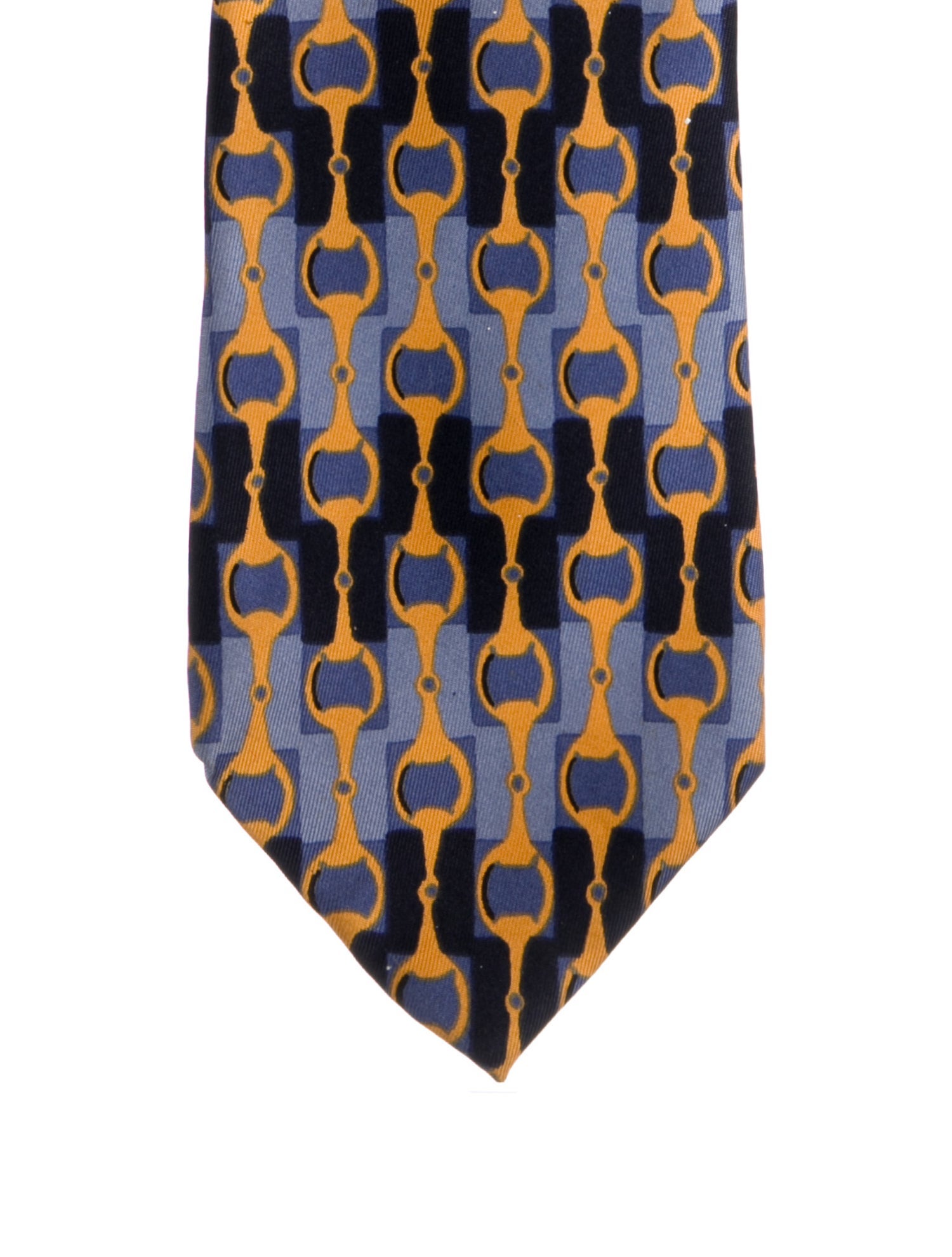 Gucci Pattern Print Silk Tie