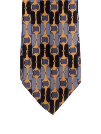 Gucci Pattern Print Silk Tie