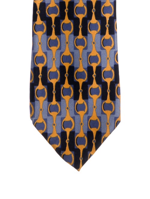 Gucci Pattern Print Silk Tie