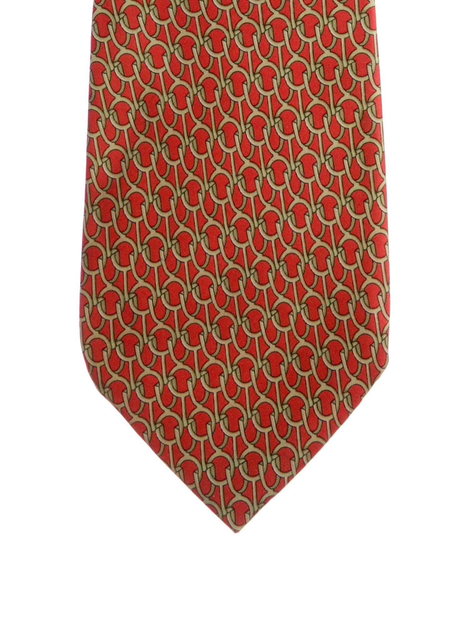 Gucci Pattern Print Silk Tie