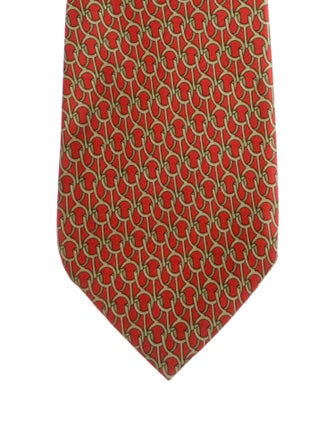 Gucci Pattern Print Silk Tie