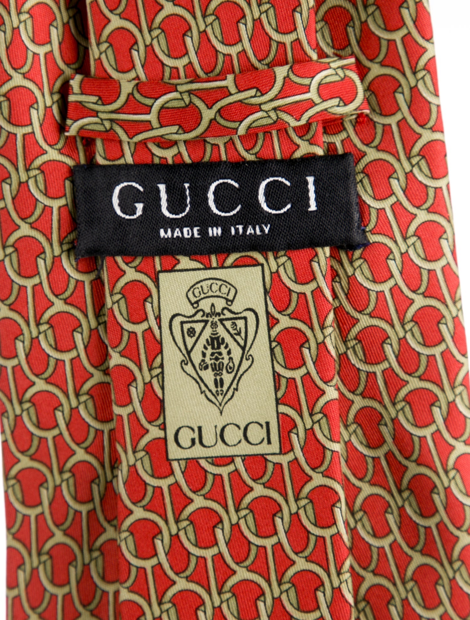 Gucci Pattern Print Silk Tie