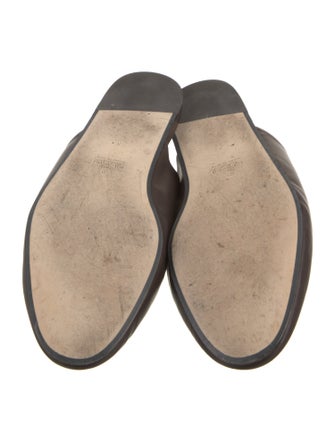 Gucci Horsebit Accent Leather Slippers