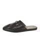 Gucci Horsebit Accent Leather Slippers