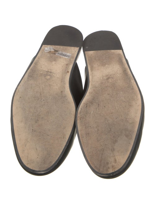 Gucci Horsebit Accent Leather Slippers